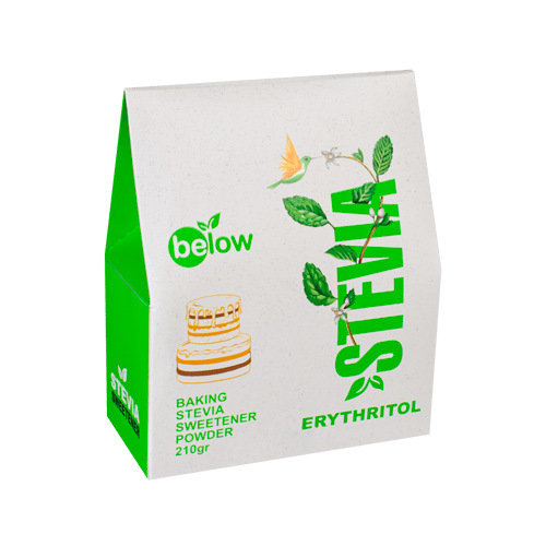 شیرین کننده اریتریتول و استویا مخصوص آشپزی 210 گرمی بیلو   Below