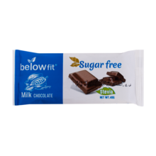 شکلات شیری بدون قند با استویا بیلوفیت 40 گرمی بیلو Below